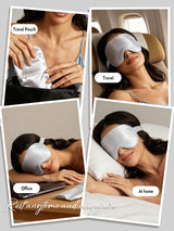 [Silver] SilkSilky  Pure Silk Eye Mask 007