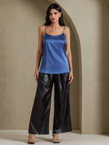 [Real Teal] SilkSilky  Spaghetti Strap Camisole Top 001