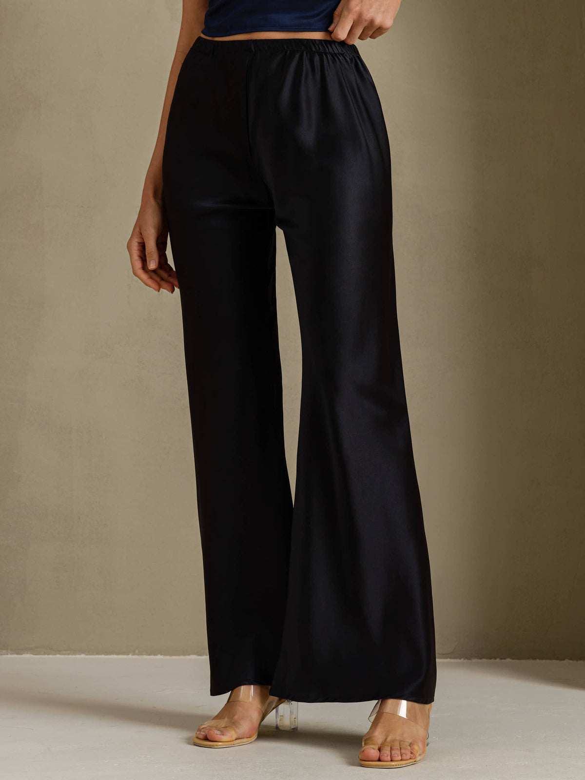 [Black] SilkSilky  Women's Pants 001