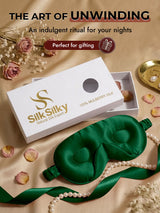 [Dark Green] SilkSilky  Eye Mask 009