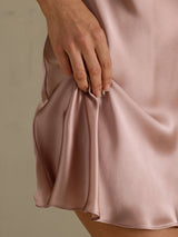 [Tuscany] SilkSilky  Spaghetti Strap V Neck Nightgown 004