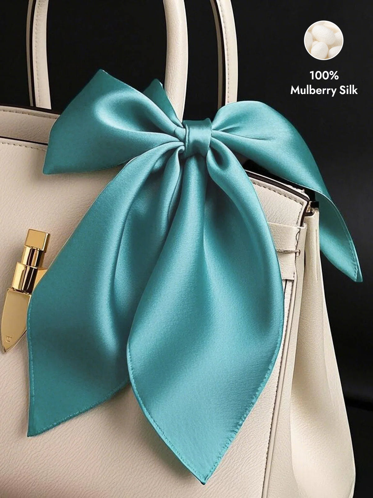 [Teal] SilkSilky  Scarf 001