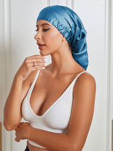 [Teal] SilkSilky  Sleep Cap 004