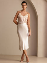 [Beige] SilkSilky  Skirt 006