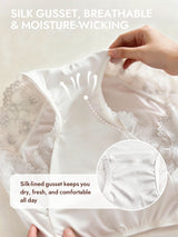 [White] SilkSilky  100% Silk Jersey Panty 005
