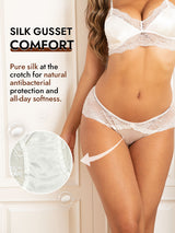 [White] SilkSilky  100% Silk Jersey Panty 004