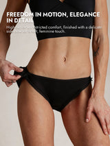 [Black] SilkSilky  100% Silk Jersey Panty 006