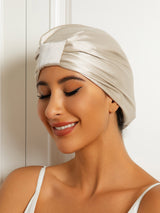 [Beige] SilkSilky  Sleep Cap 001