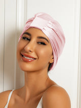 [Light Pink] SilkSilky  Sleep Cap 001