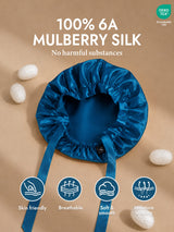 [Teal] SilkSilky  Sleep Cap 002
