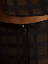 [Black] SilkSilky Pure Silk Skirt 004