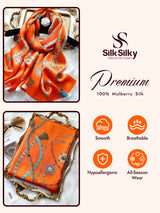 [P018] SilkSilky  Pure Silk Scarf 002