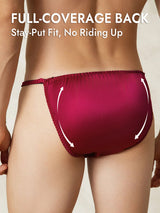 [Wine] SilkSilky  Pure Silk Men's Underwear 002