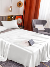 [White] SilkSilky  19Momme Bedding Set 004