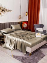 [Khaki] SilkSilky  19Momme Bedding Set 001