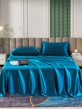 [Teal] SilkSilky  25Momme Bedding Set 001