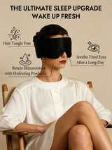 [Black] SilkSilky  Pure Silk Eye Mask 005