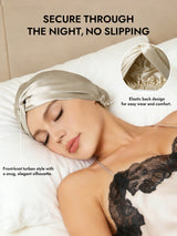 [Beige] SilkSilky  Sleep Cap 006