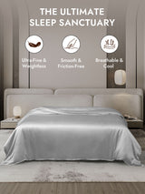 [Silver] SilkSilky  25Momme Duvet Covers 001