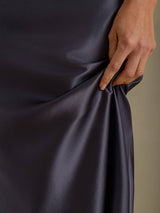 [Dark Gray] SilkSilky  Skirt 004