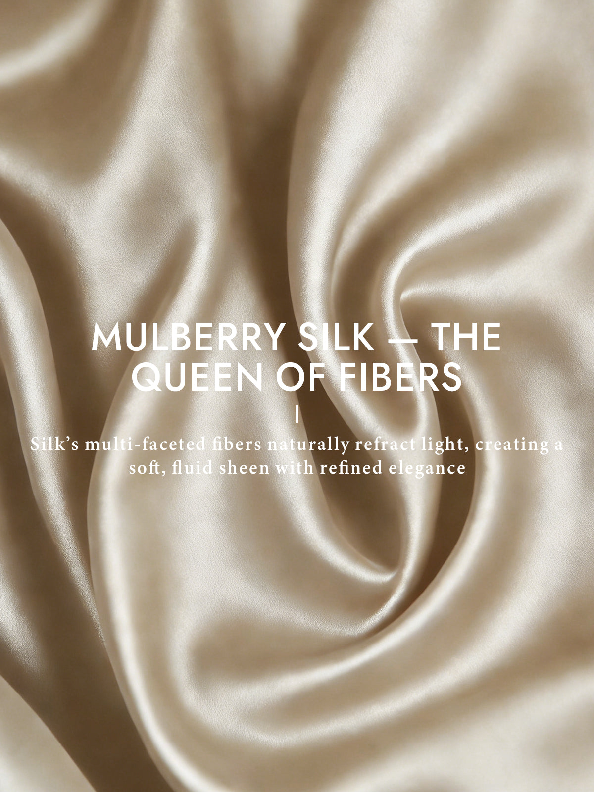 [Champagne] SilkSilky  19Momme Silk Long Sleeve Tie Neck Blouse 003