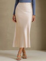 [Beige] SilkSilky  Skirt 001