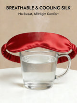 [Dark Red] SilkSilky  Eye Mask 004