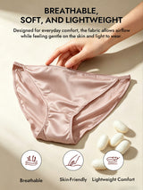 [Pale Mauve] SilkSilky  19Momme Stretch Silk Charmeuse Panty 003
