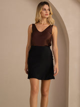 [Black] SilkSilky Skirt 004
