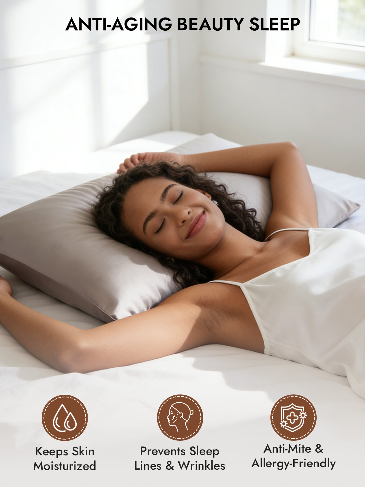 [Gray] SilkSilky  30Momme Pure Silk Pillowcase 003