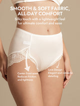 [White] SilkSilky  100% Silk Jersey Panty 007