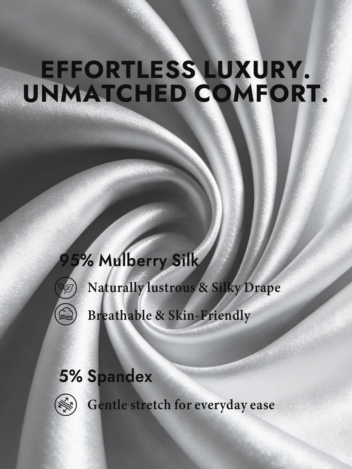 [Light Gray] SilkSilky  Silk Long Sleeve Lapel Collar Women's Shirt 003