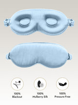 [Light Blue] SilkSilky  Eye Mask 001