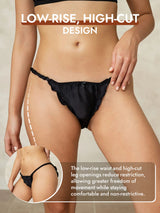 [Black] SilkSilky  Pure Silk Panty 005