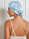 SilkSilky US Pure Silk Sleep Cap LightBlue 002