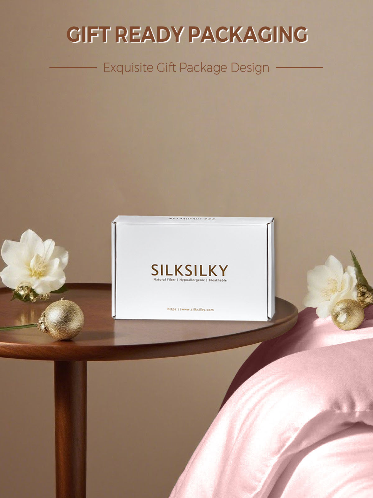 19Momme 100% Mulberry Silk Pillowcase - Envelope Closure