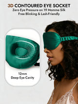 [Dark Green] SilkSilky  Eye Mask 004