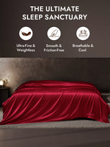 [Wine] SilkSilky  25Momme Duvet Covers 001