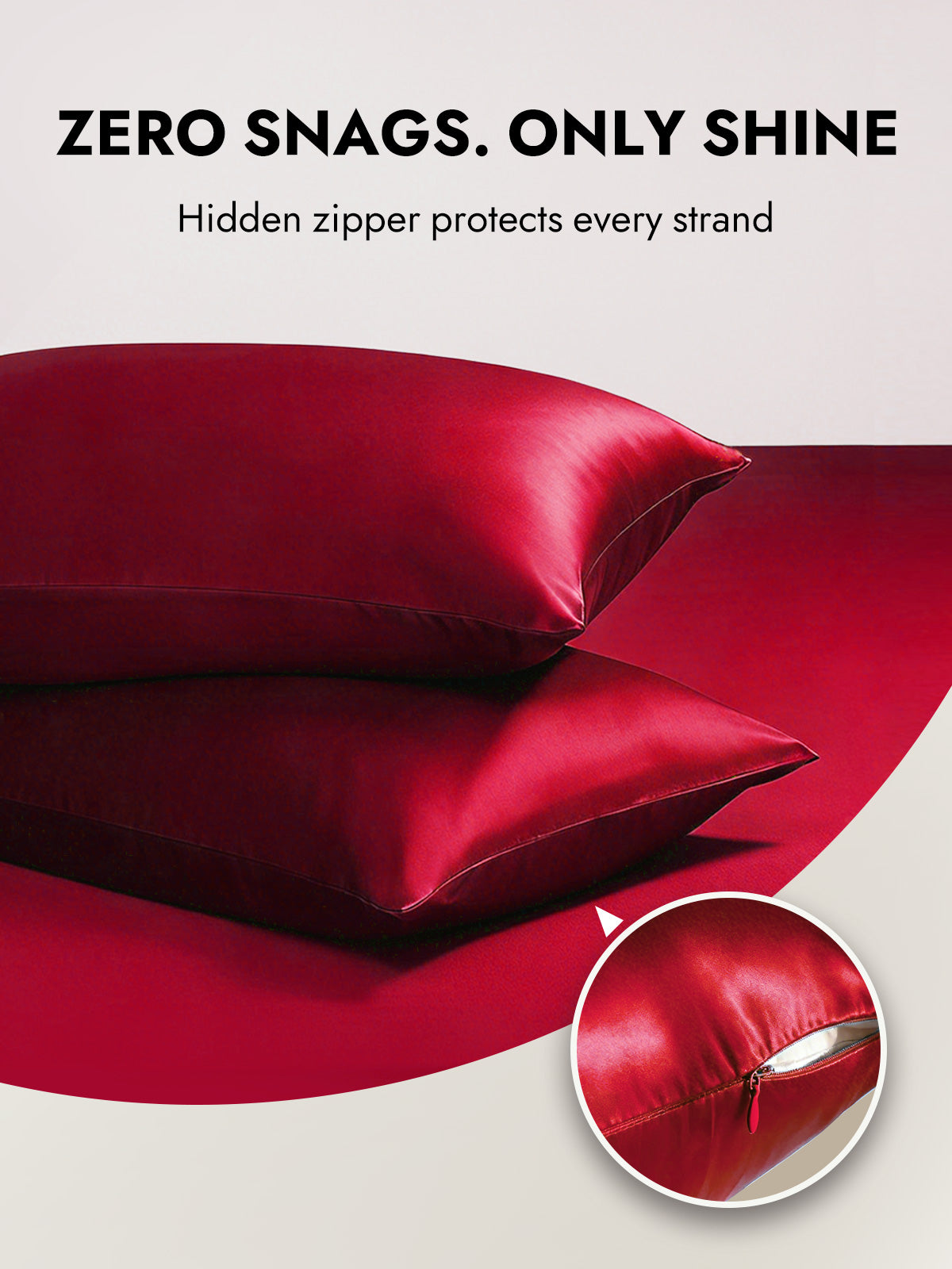 [Wine] SilkSilky  22Momme Pillowcase 006