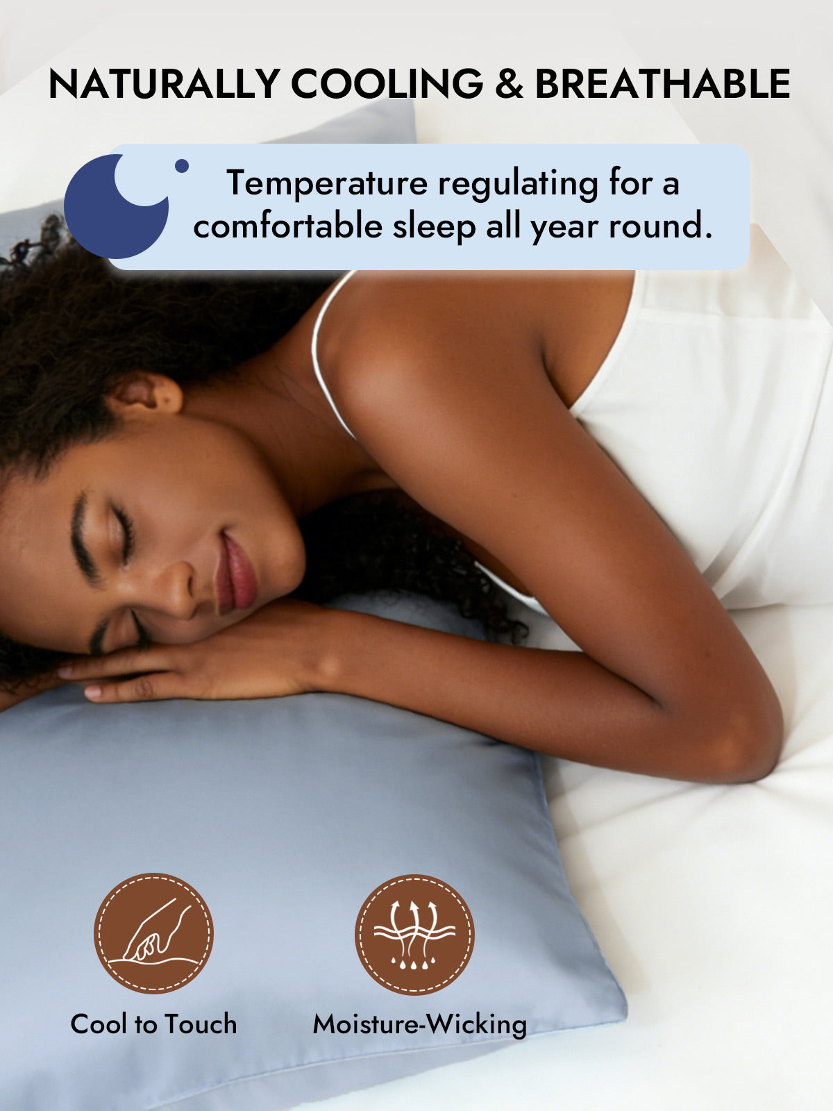 [Grayish Blue] SilkSilky  19Momme Pure Silk Pillowcase 005