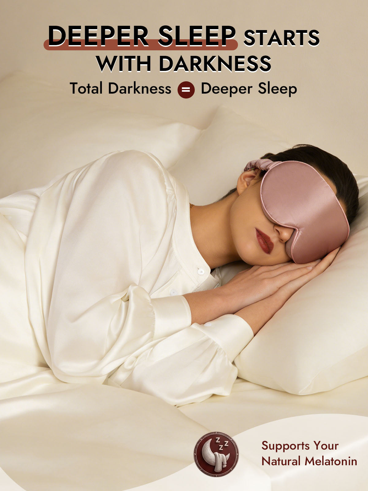 [Pale Mauve] SilkSilky  22Momme Eye Mask 005