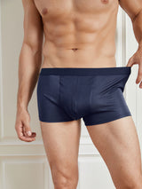 [Dark Blue] SilkSilky  100% Silk Jersey Men's Underwear 004