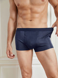 SilkSilky US Silk Knitted Mens Underwear DarkBlue 003