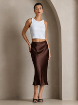 [Coffee] SilkSilky  Skirt 001