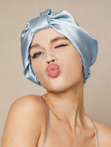 [Light Blue] SilkSilky  Sleep Cap 001