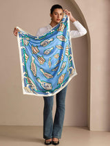 [Blue Fish] SilkSilky Scarf 003