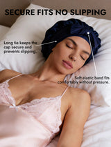 [Dark Blue] SilkSilky  Sleep Cap 004
