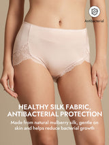 [Pink] SilkSilky  100% Silk Jersey Panty 004