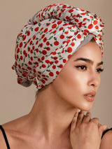 [Cherry] SilkSilky  Hair Towel Wrap 001