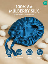 [Teal] SilkSilky  Sleep Cap 002